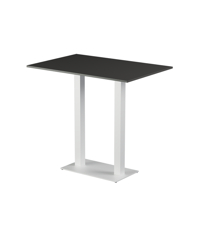 Stolik Alfa Bar Duo biały blat laminowany 28 mm