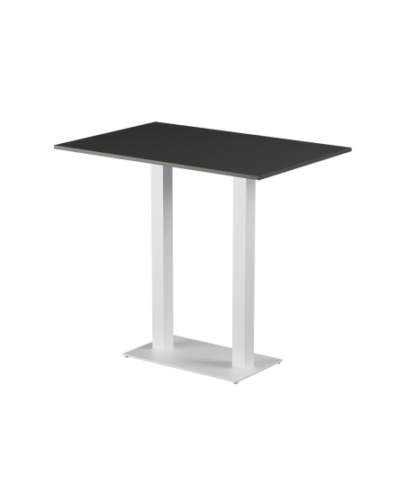Stolik Alfa Bar Duo biały blat laminowany 28 mm