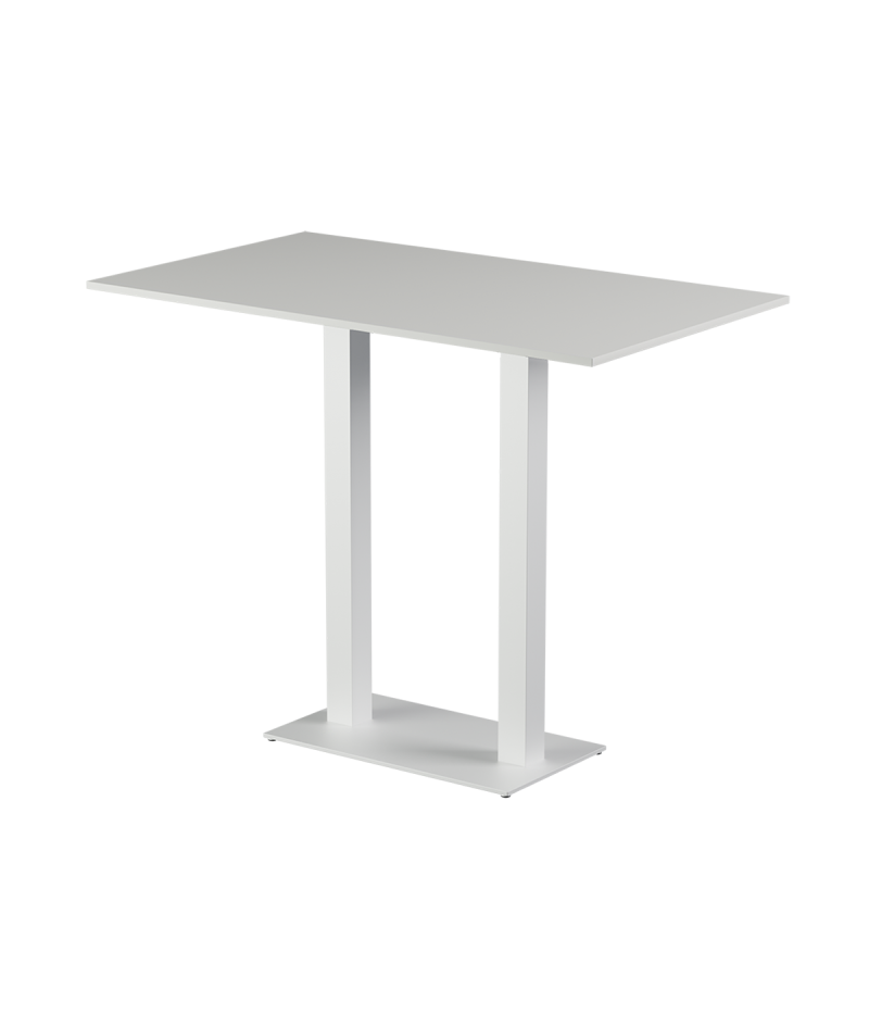 Stolik Alfa Bar Duo biały blat laminowany 28 mm