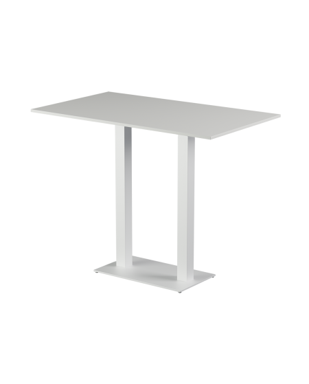 Stolik Alfa Bar Duo biały blat laminowany 28 mm