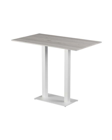 Stolik Alfa Bar Duo biały blat laminowany 28 mm