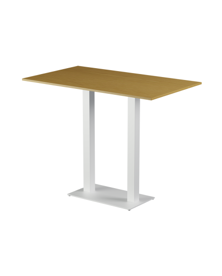 Stolik Alfa Bar Duo biały blat laminowany 28 mm
