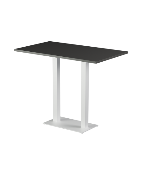 Stolik Alfa Bar Duo biały blat laminowany 28 mm