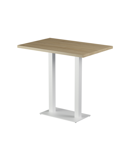 Stolik Alfa Bar Duo biały blat laminowany 28 mm