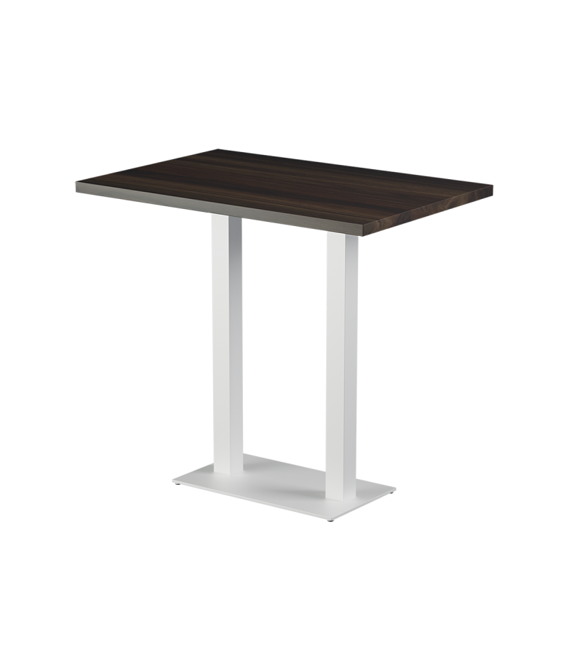 Stolik Alfa Bar Duo biały blat laminowany 28 mm
