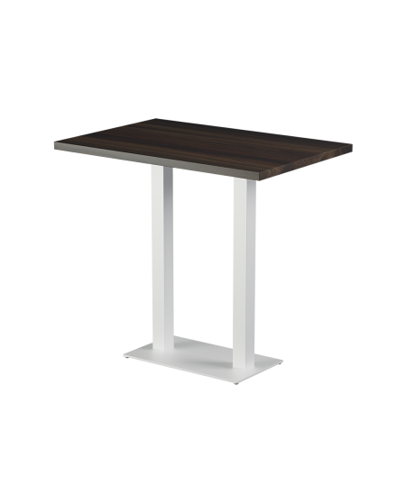 Stolik Alfa Bar Duo biały blat laminowany 28 mm