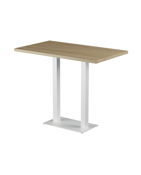 Stolik Alfa Bar Duo biały blat laminowany 28 mm