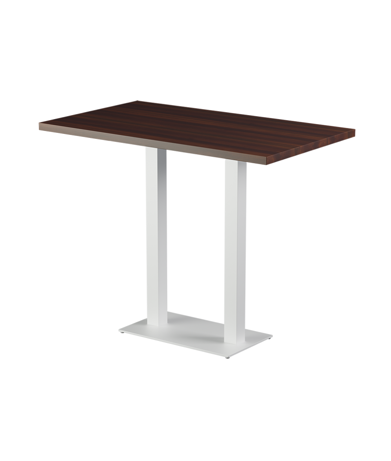 Stolik Alfa Bar Duo biały blat laminowany 28 mm