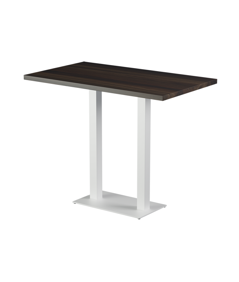 Stolik Alfa Bar Duo biały blat laminowany 28 mm