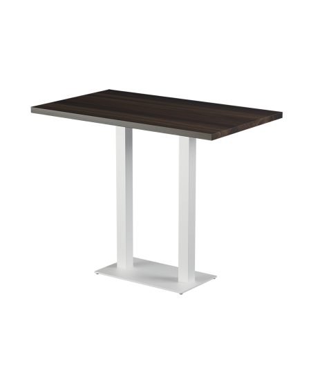 Stolik Alfa Bar Duo biały blat laminowany 28 mm