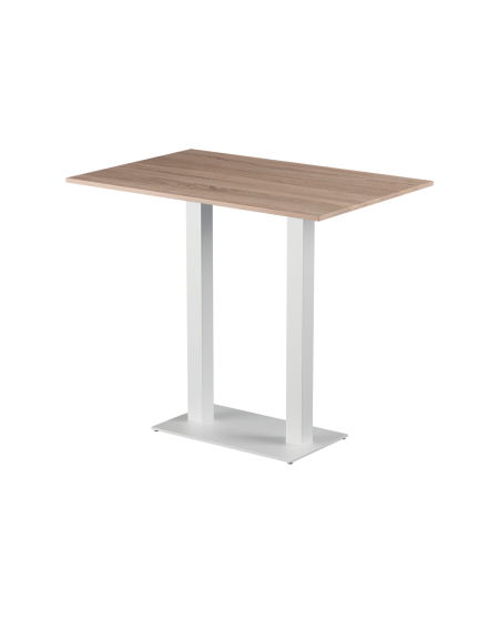 Stolik Alfa Bar Duo biały blat laminowany 28 mm