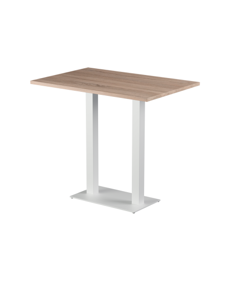 Stolik Alfa Bar Duo biały blat laminowany 28 mm