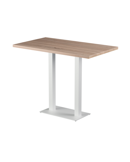 Stolik Alfa Bar Duo biały blat laminowany 28 mm