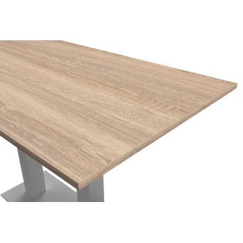 Stolik Alfa Bar Duo szary blat laminowany 28 mm