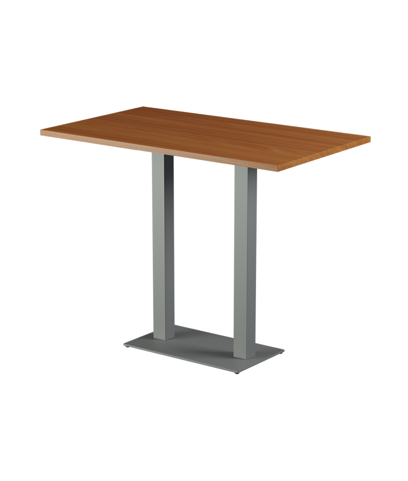Stolik Alfa Bar Duo szary blat laminowany 28 mm