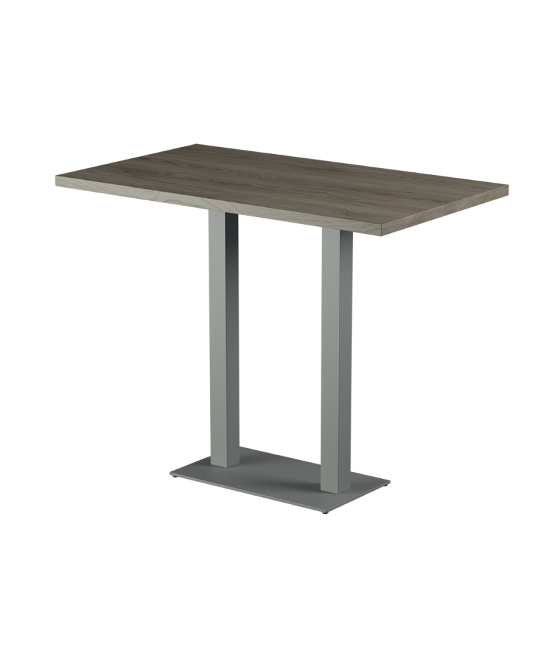 Stolik Alfa Bar Duo szary blat laminowany 28 mm
