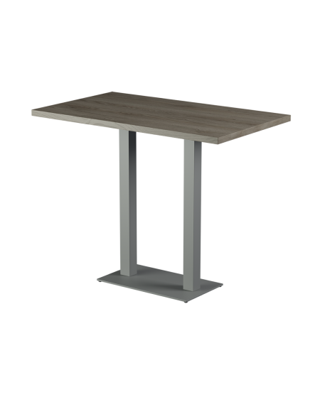 Stolik Alfa Bar Duo szary blat laminowany 28 mm