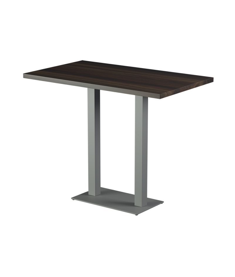 Stolik Alfa Bar Duo szary blat laminowany 28 mm