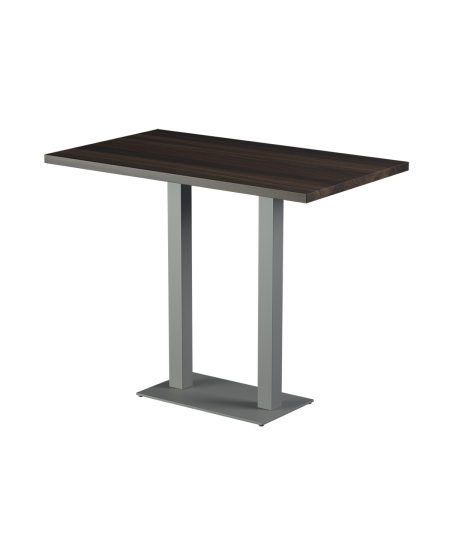 Stolik Alfa Bar Duo szary blat laminowany 28 mm