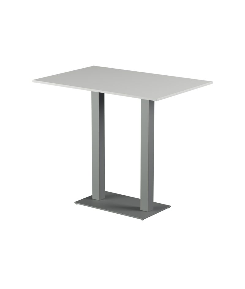 Stolik Alfa Bar Duo szary blat laminowany 28 mm