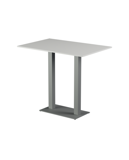 Stolik Alfa Bar Duo szary blat laminowany 28 mm