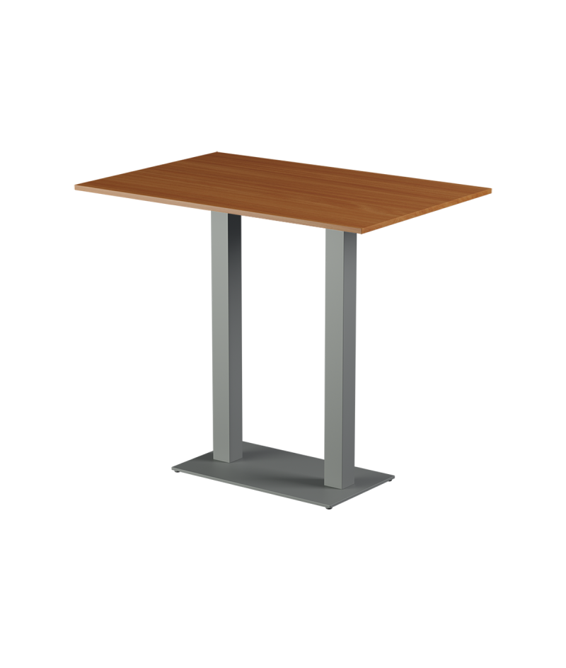 Stolik Alfa Bar Duo szary blat laminowany 28 mm