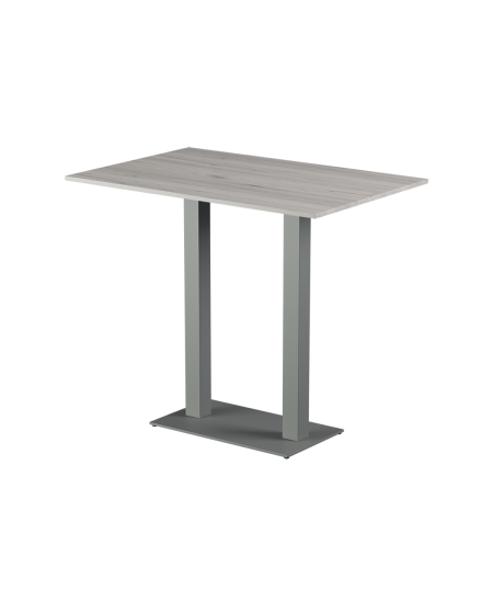 Stolik Alfa Bar Duo szary blat laminowany 28 mm