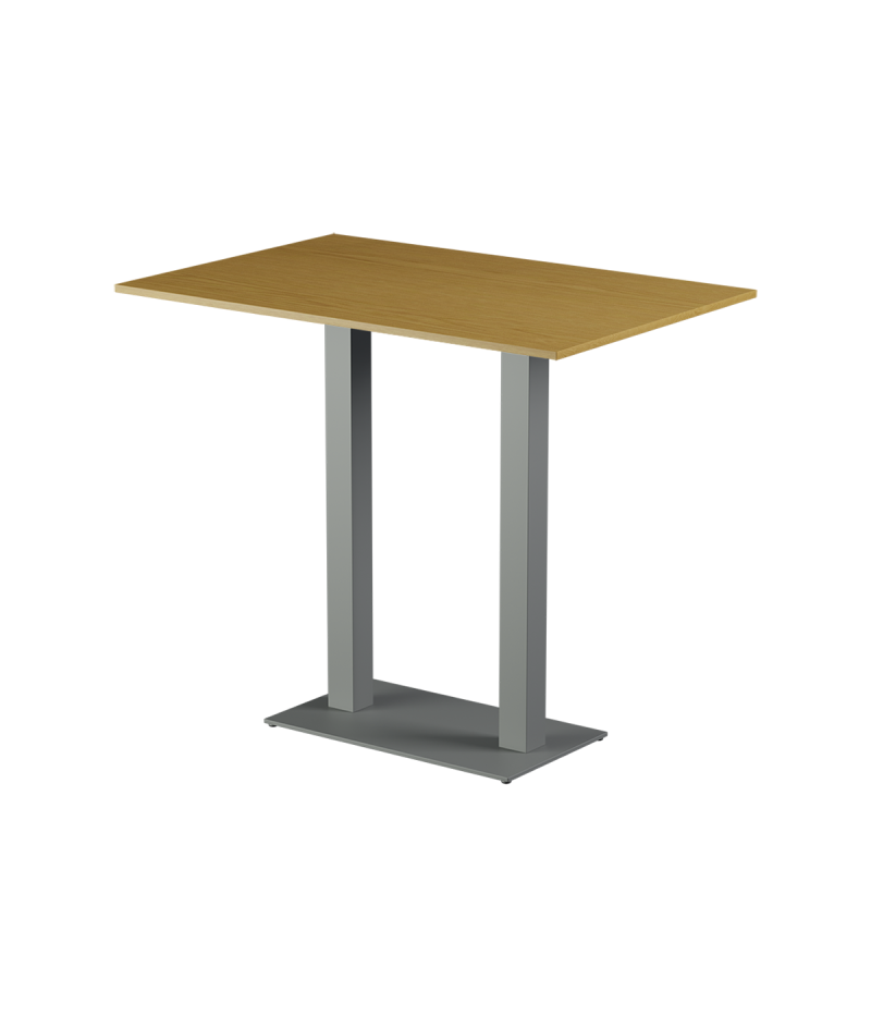 Stolik Alfa Bar Duo szary blat laminowany 28 mm