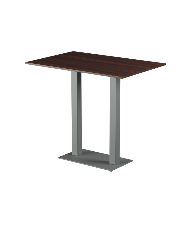 Stolik Alfa Bar Duo szary blat laminowany 28 mm