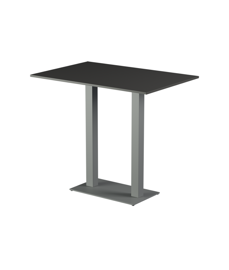 Stolik Alfa Bar Duo szary blat laminowany 28 mm
