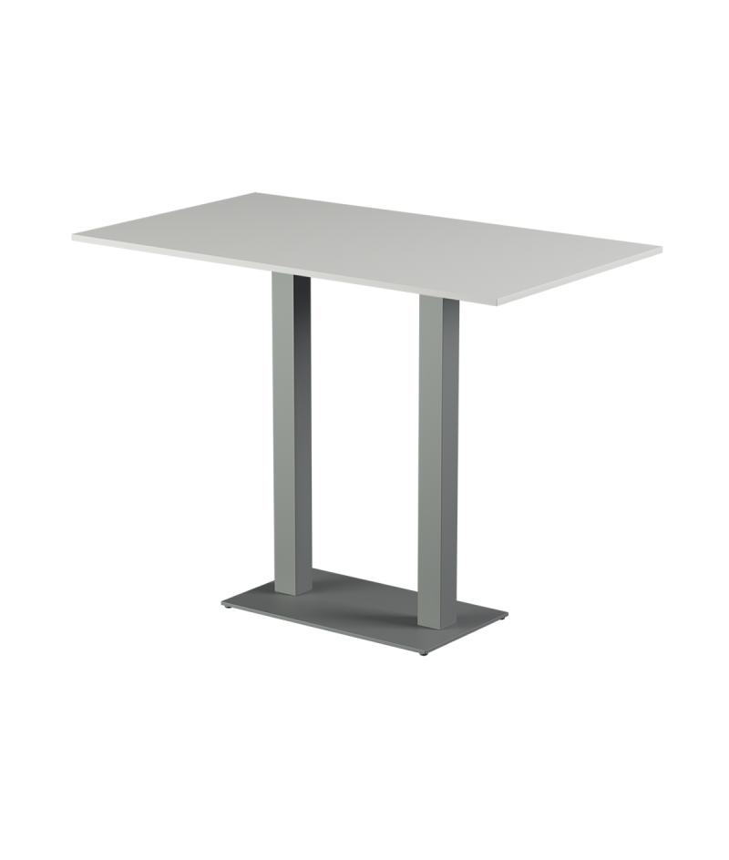 Stolik Alfa Bar Duo szary blat laminowany 28 mm