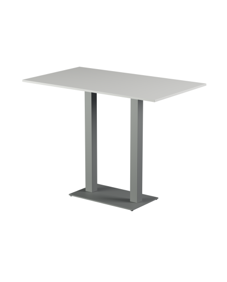 Stolik Alfa Bar Duo szary blat laminowany 28 mm