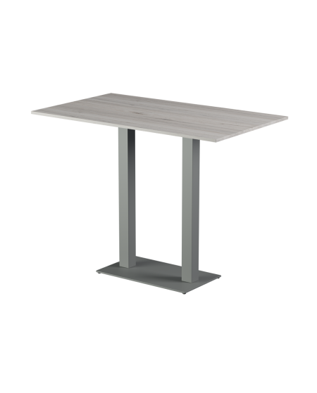 Stolik Alfa Bar Duo szary blat laminowany 28 mm