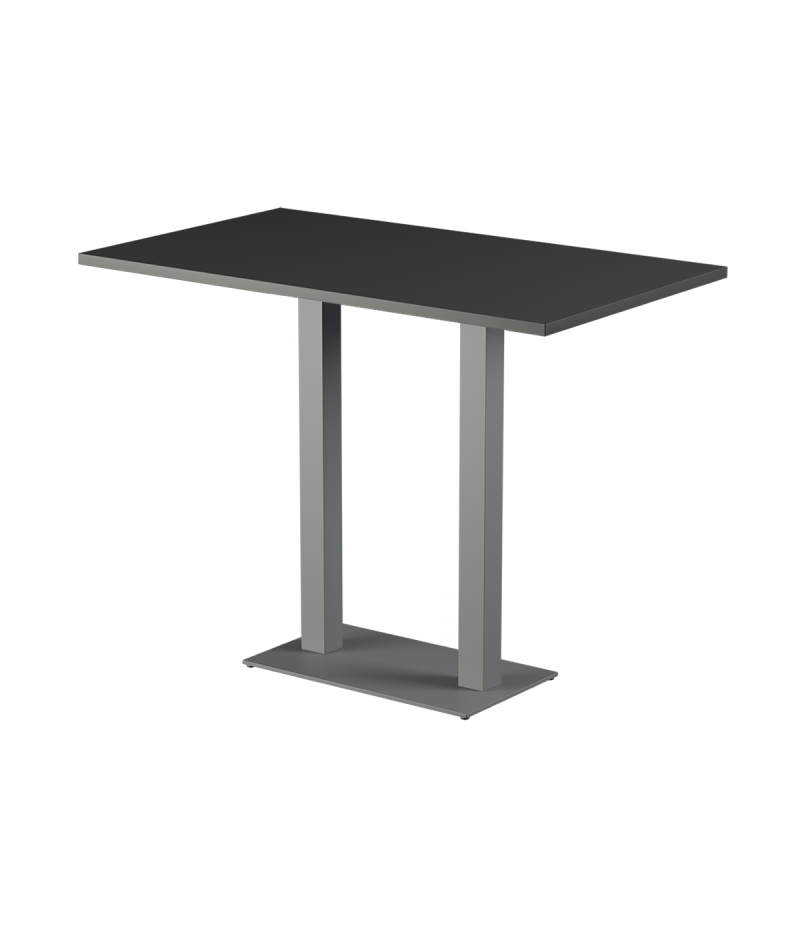 Stolik Alfa Bar Duo szary blat laminowany 28 mm
