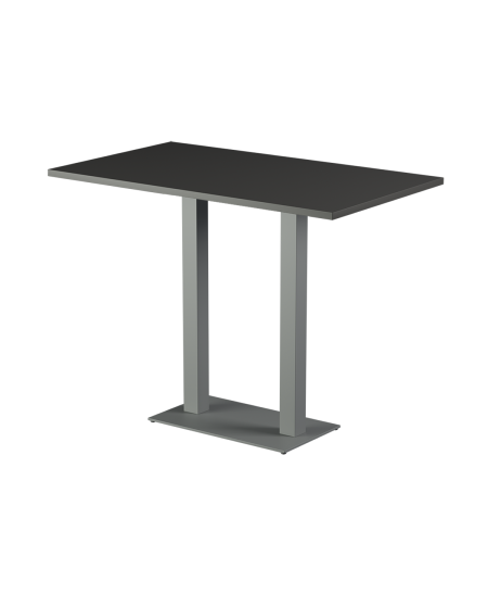 Stolik Alfa Bar Duo szary blat laminowany 28 mm