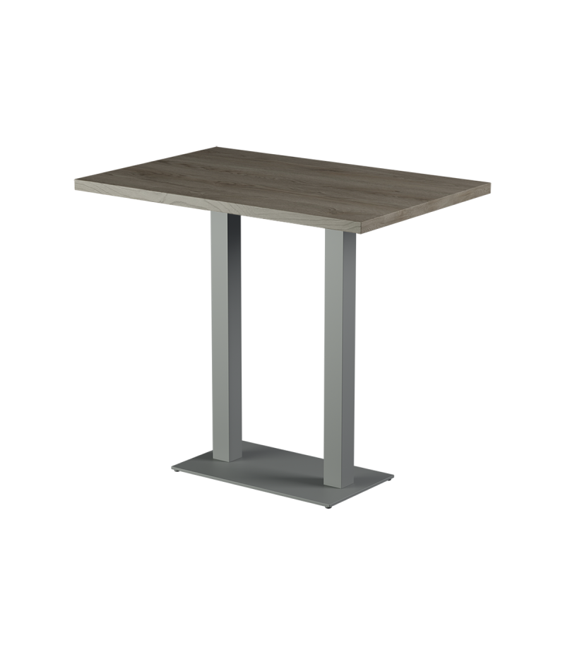 Stolik Alfa Bar Duo szary blat laminowany 28 mm
