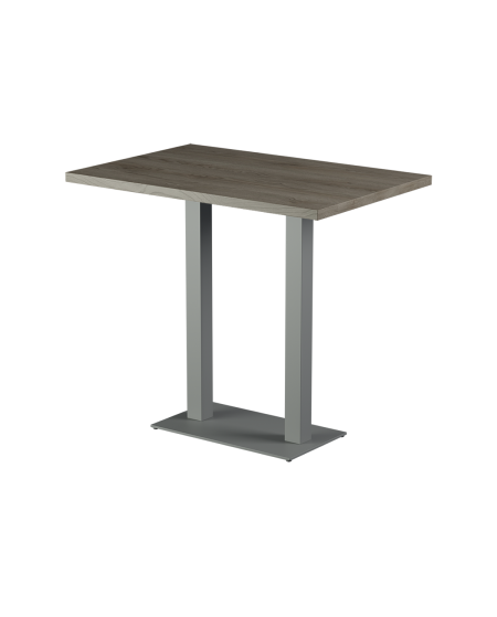 Stolik Alfa Bar Duo szary blat laminowany 28 mm