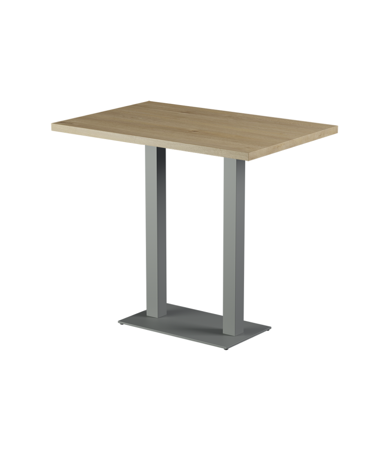 Stolik Alfa Bar Duo szary blat laminowany 28 mm