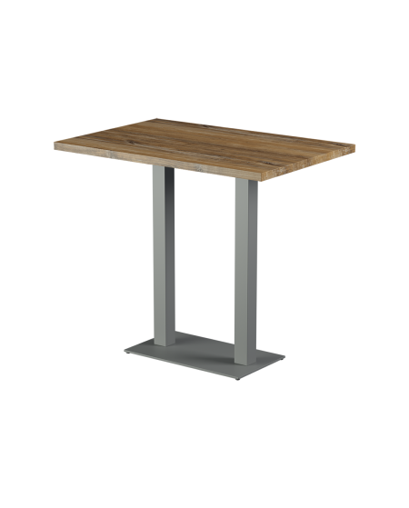 Stolik Alfa Bar Duo szary blat laminowany 28 mm