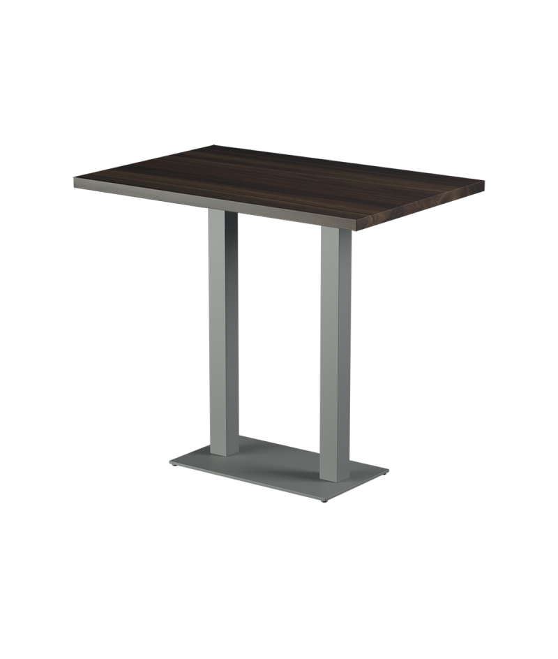 Stolik Alfa Bar Duo szary blat laminowany 28 mm