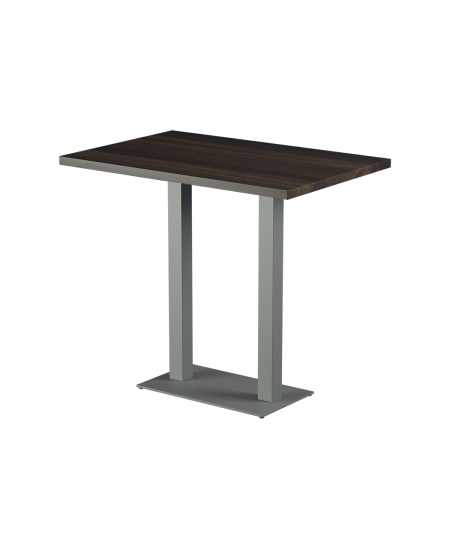 Stolik Alfa Bar Duo szary blat laminowany 28 mm