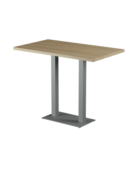 Stolik Alfa Bar Duo szary blat laminowany 28 mm