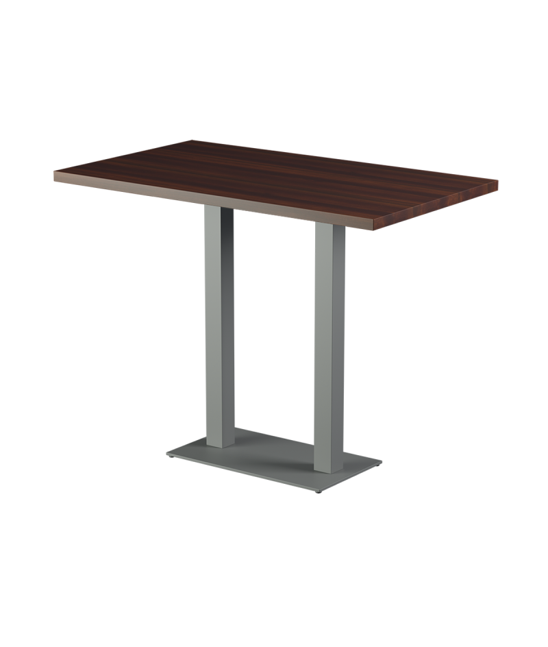 Stolik Alfa Bar Duo szary blat laminowany 28 mm