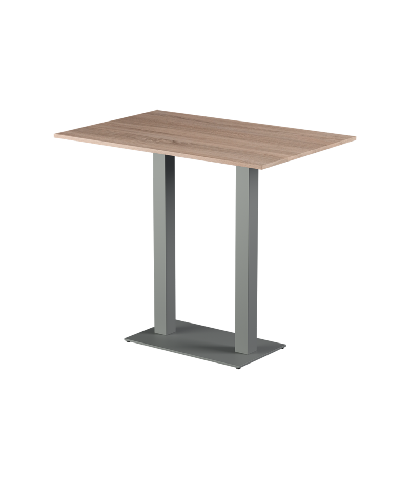 Stolik Alfa Bar Duo szary blat laminowany 28 mm