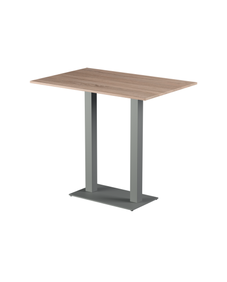 Stolik Alfa Bar Duo szary blat laminowany 28 mm