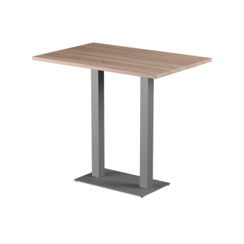 Stolik Alfa Bar Duo szary blat laminowany 28 mm