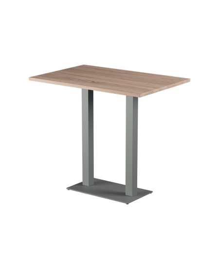 Stolik Alfa Bar Duo szary blat laminowany 28 mm