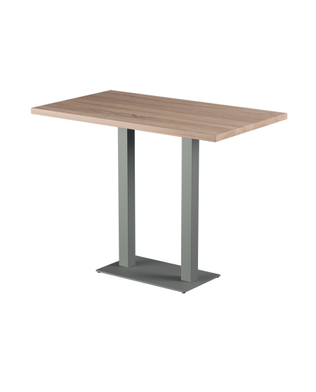 Stolik Alfa Bar Duo szary blat laminowany 28 mm
