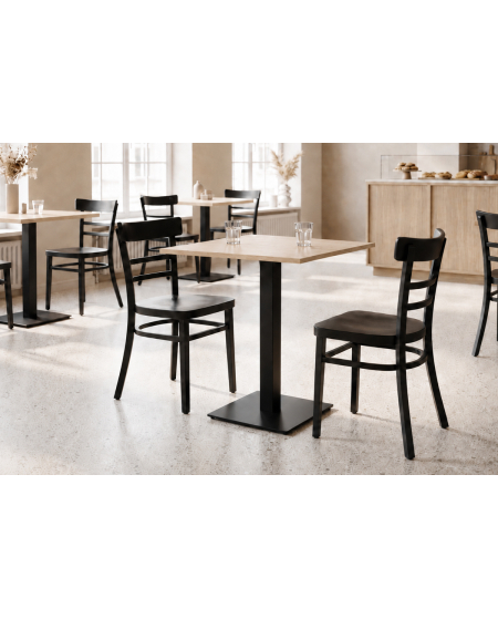 Stolik Alfa S czarny blat laminowany 18 mm