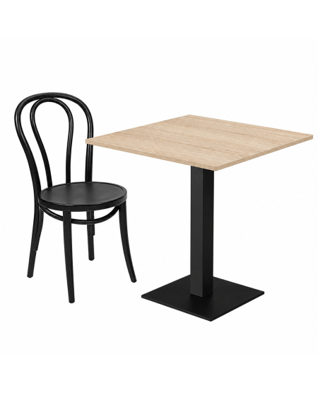 Stolik Alfa S czarny blat laminowany 18 mm